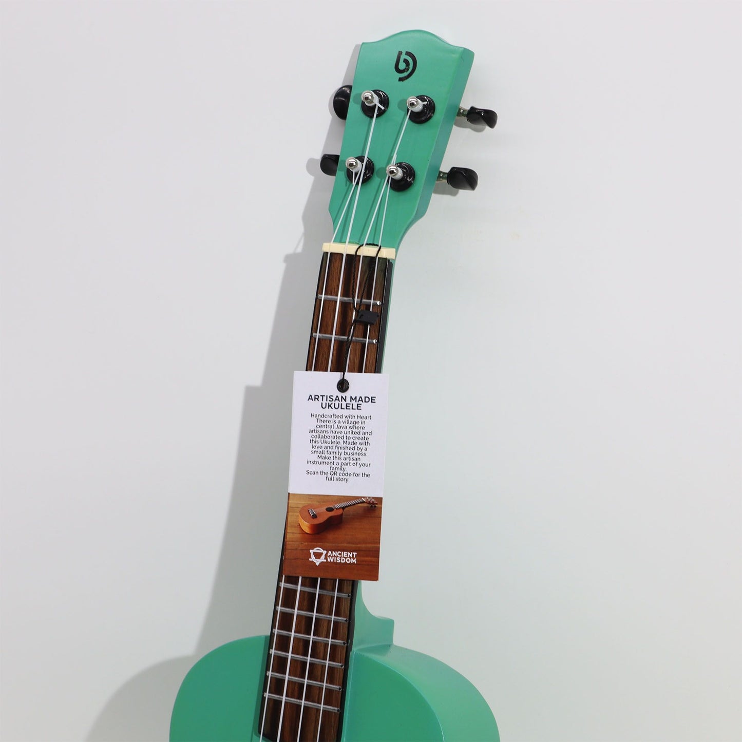 Ukelele Artesanal - Acabado Turquesa (4 Cuerdas)