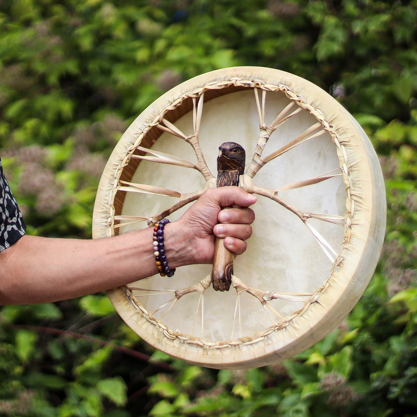 Espíritu del Águila - Sharman Drum & Stick - Ajustable - 40 cm
