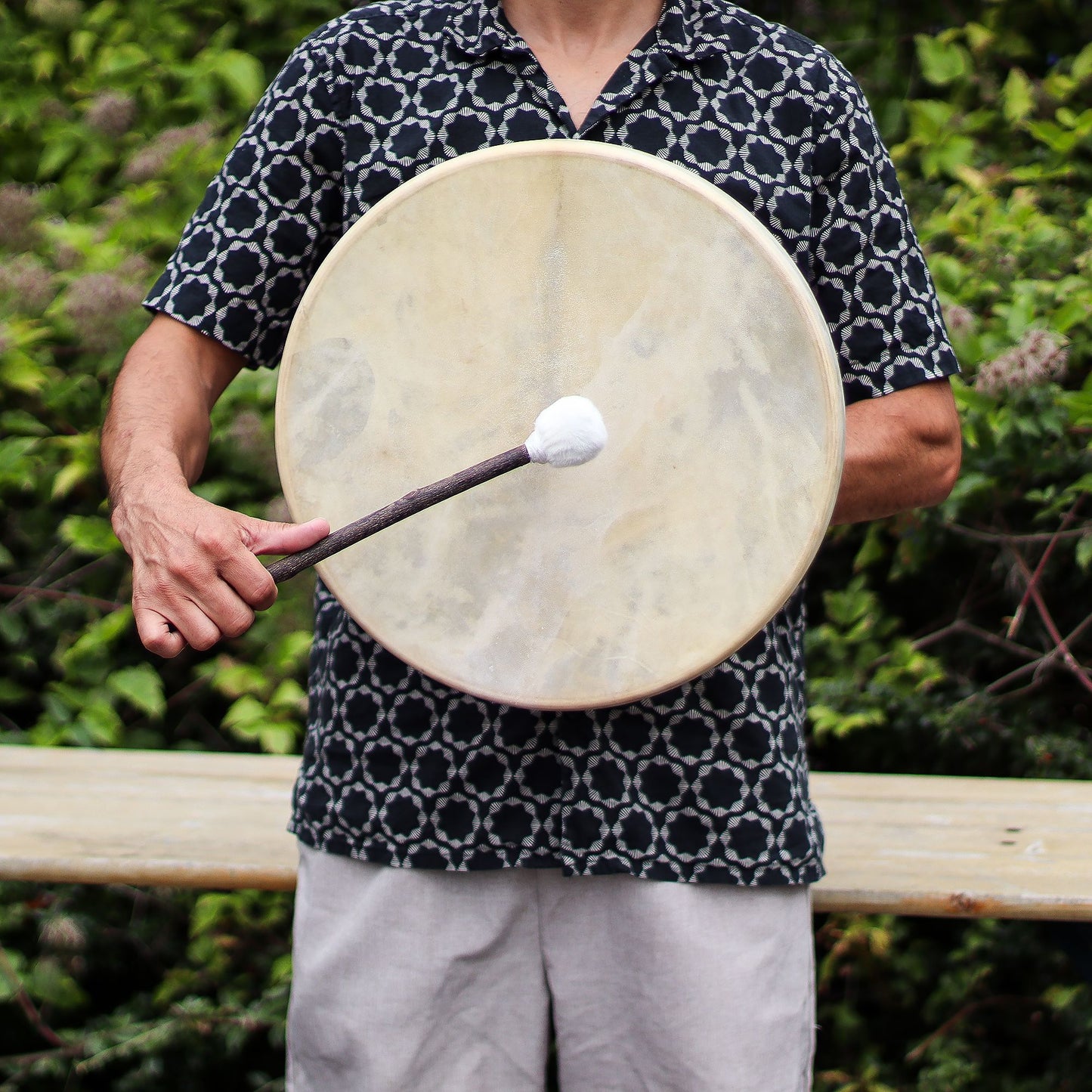 Espíritu del Águila - Sharman Drum & Stick - Ajustable - 40 cm