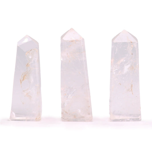 Puntas de obelisco de piedra preciosa aprox. 5 cm - Cuarzo claro