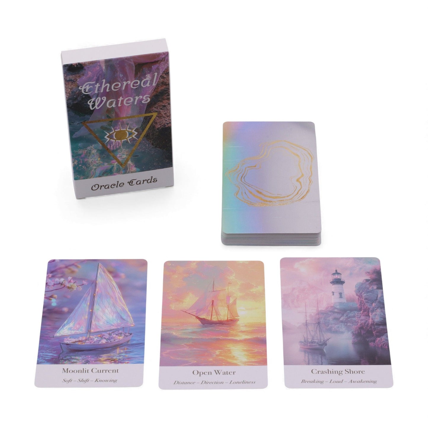 Cartas de Oráculo de Aguas Etéreas - Sirenas y Luz de la Luna