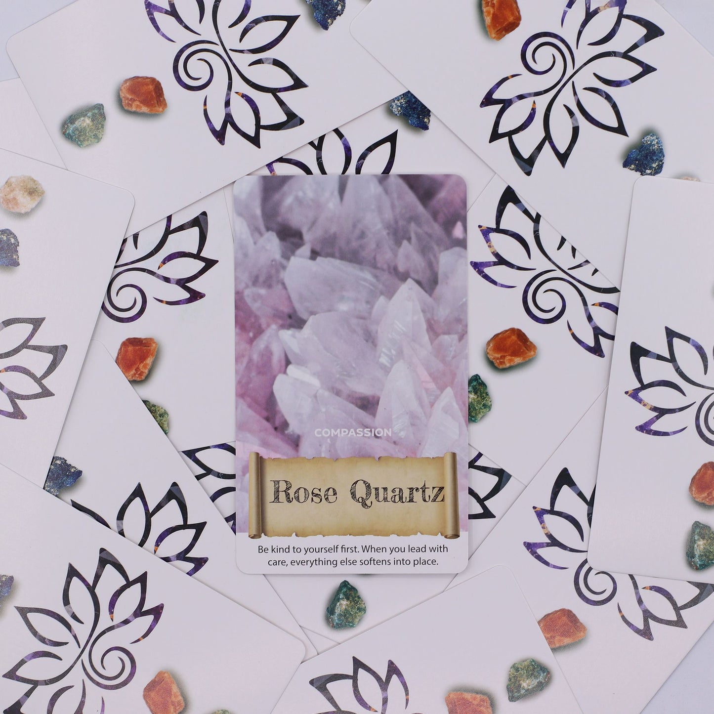 Cartas del Oráculo de Cristales y Elixires – Baraja de Energía Curativa