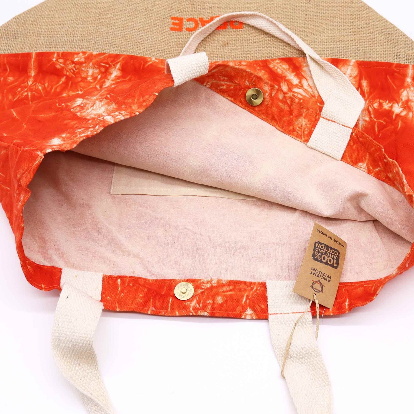 Bolsa All Natural - Naranja  - Mano Namasté - Paz