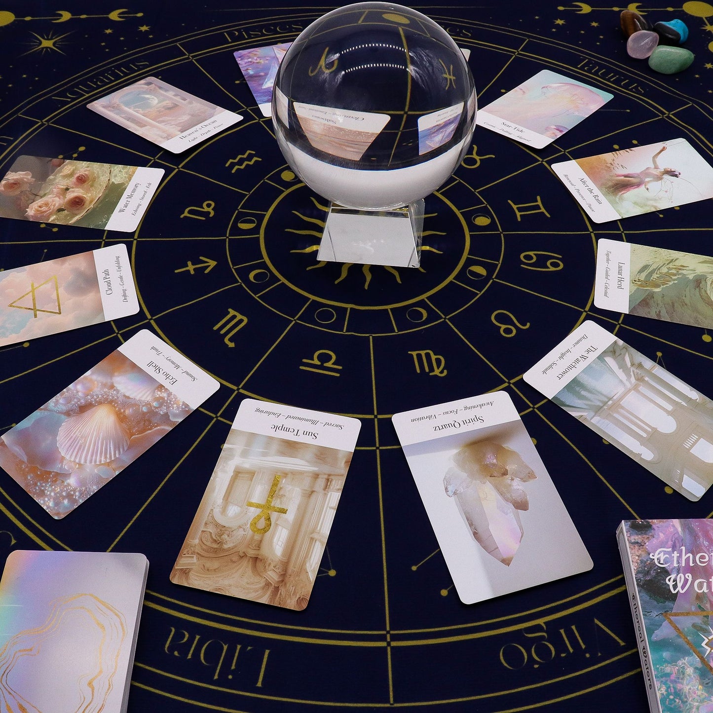 Paño para lectura de Tarot - Zodiaco