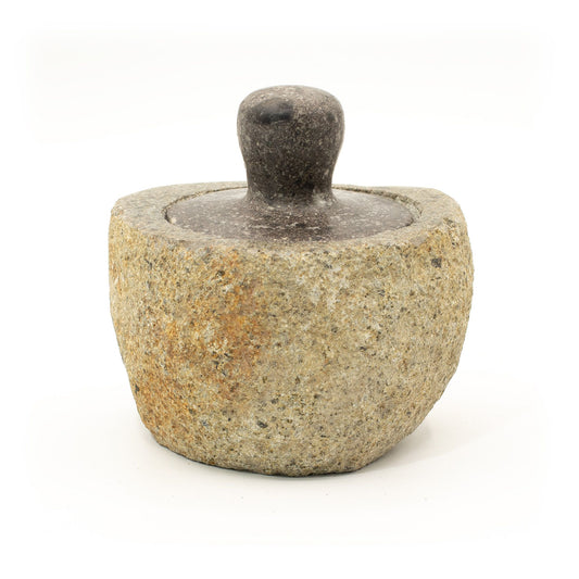 Maceta de enraizamiento con piedra de río natural - Mediano (aprox 12x8 cm)