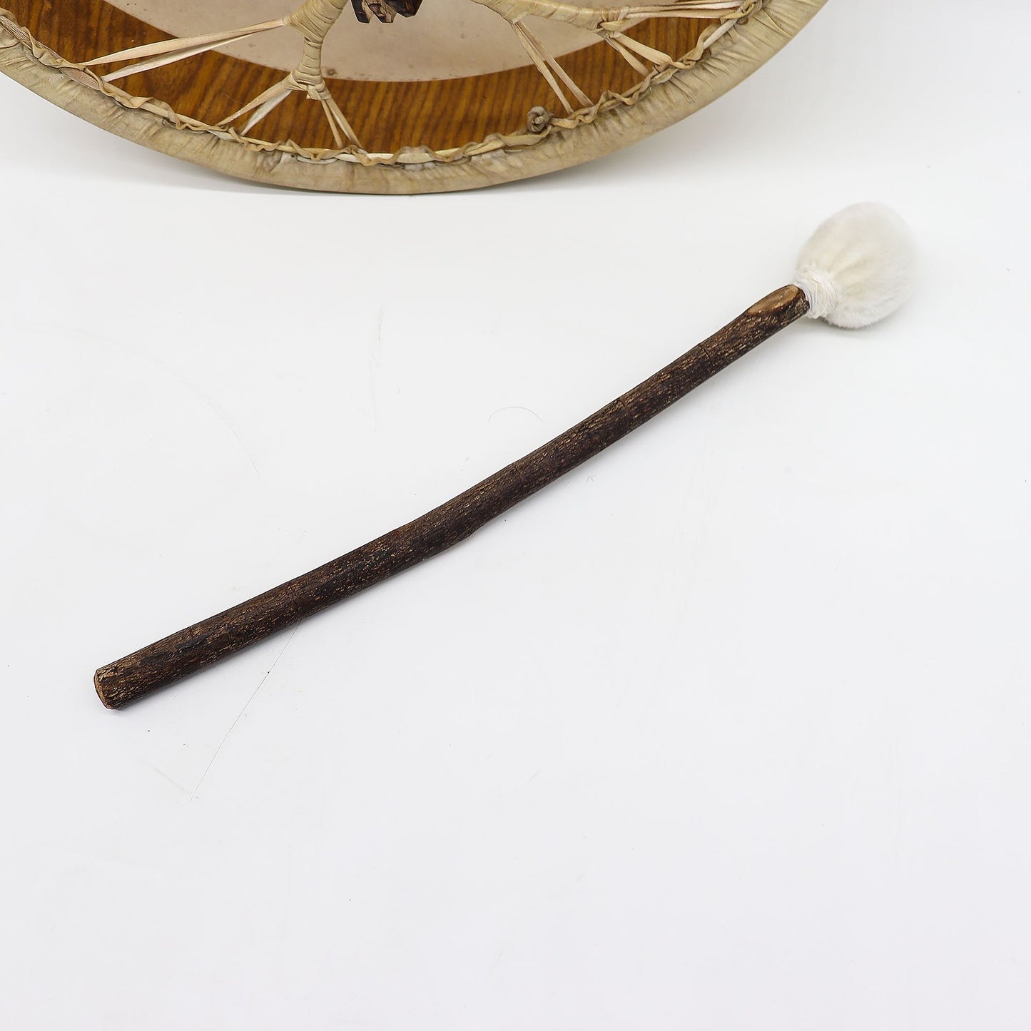 Espíritu del Oso - Tambor Chamán y Baqueta - Afinable - 40 cm